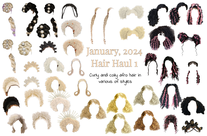 January 2024 Hair Haul 1 - Curly and Coily Afro