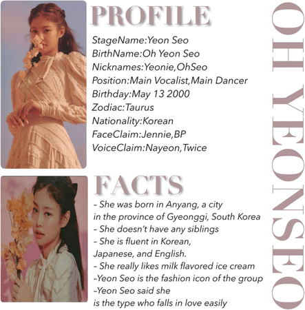 CYT(A- 크리스탈)Yeon Seo Profile