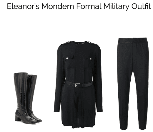 Eleanor's Modern Formal Military Outfit