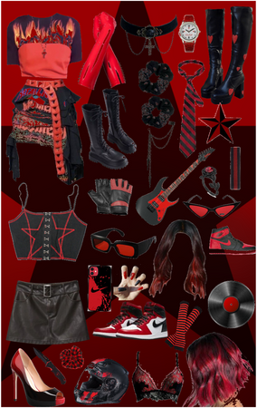 Red & Black tomboy
