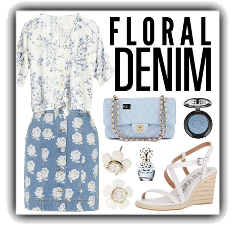 floral and denim