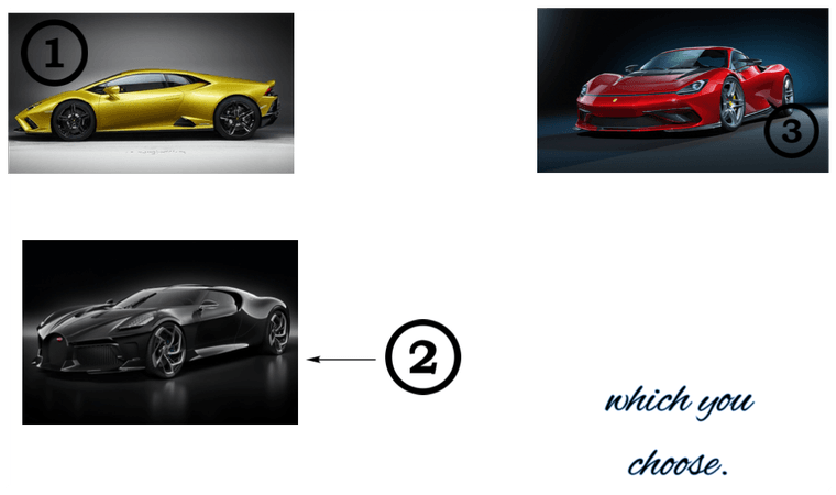 choose one car