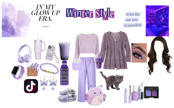winter monochrome (purple)