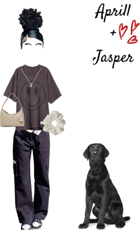 April + jasper the dog