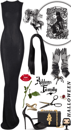 Morticia Addams Inspired Outfit