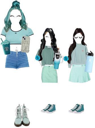 turquoise outfits