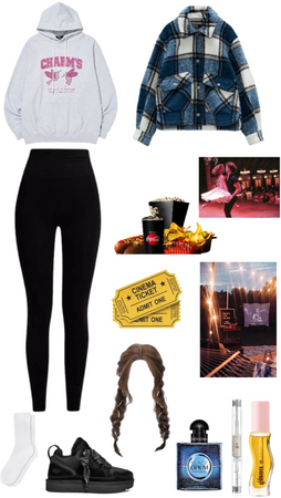 casual date ideas / with outfits idea (outdoor cinema)