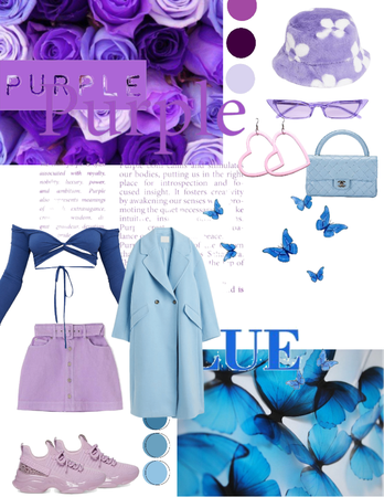 purple and blue