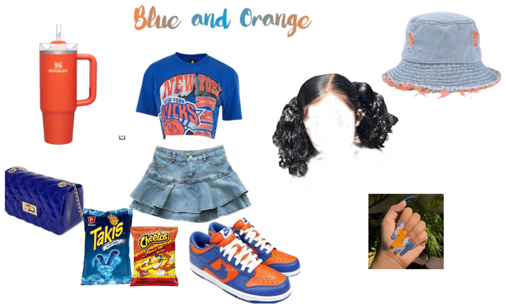 blue and orange