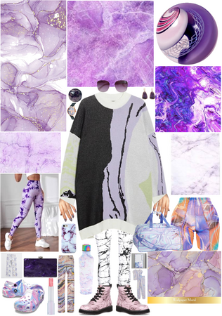 Purple Marble Wardrobe