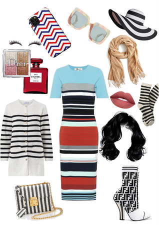 stripe outfit