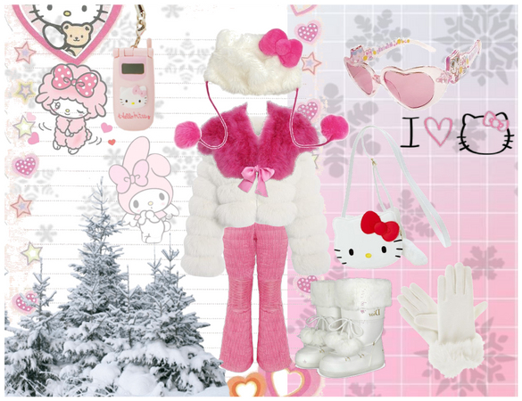 Hello Kitty Snowday! Sanrio-Inspired Winter Fit