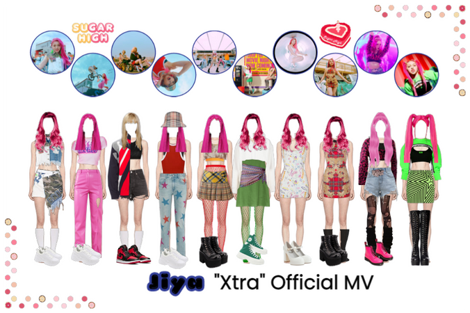 Sugar High Jiya "Xtra" Official MV All Outfits