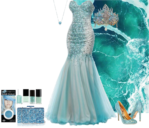 Aquamarine beauty pageant/prom
