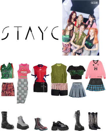 Stayc teenfresh concept photo outfits