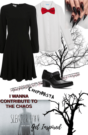 Slenderman inspired outfit for halloween