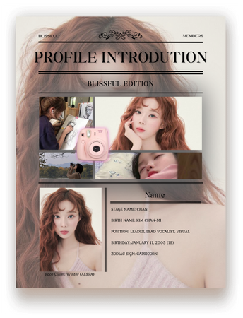 BLISSFUL | Chan Profile Introduction