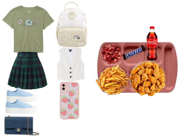 My lil sister if she goes to 4th grade lunchoutfit