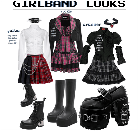 ALTERNATIVE GIRL BAND PUNK OUTFITS