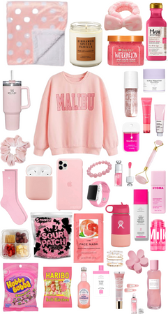 pink gift basket