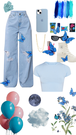 blue party or birthday look