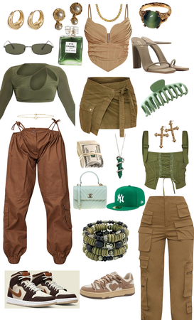 Olive and Beige