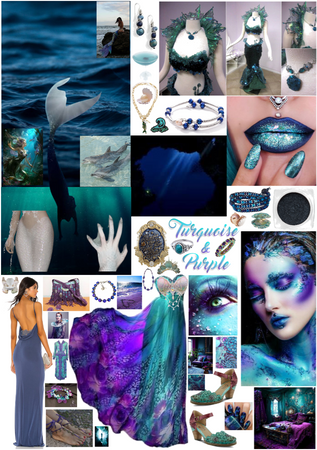 Turquoise & Purple: Deep Sea Mermaid
