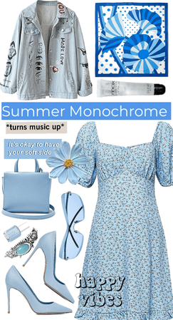 Summer Monochrome in Blue