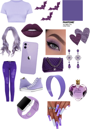 different shades of purple