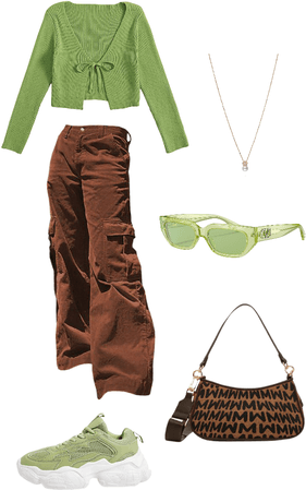 combination of brown and green