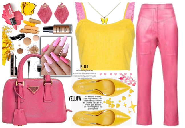 Pink and yellow