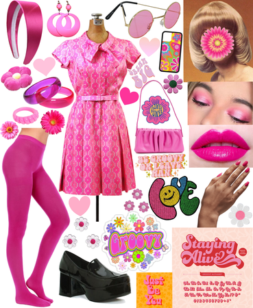 70s Groovy Pink Outfit