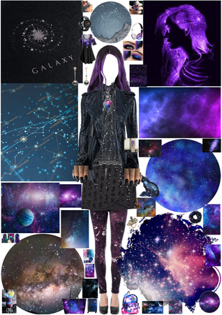 Galaxy Black Skirt