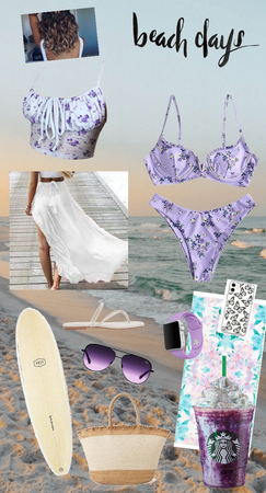 summer florals-purple 💜👙