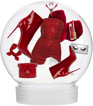 Red Boots Snow Globe