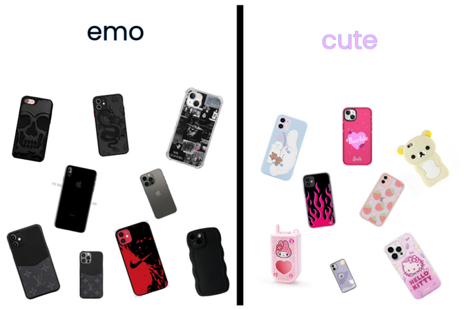 emo phone or cute phone