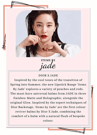 BITTER-SWEET [비터스윗] Jade X Dior June 2020