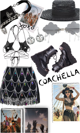 black Coachella outfit