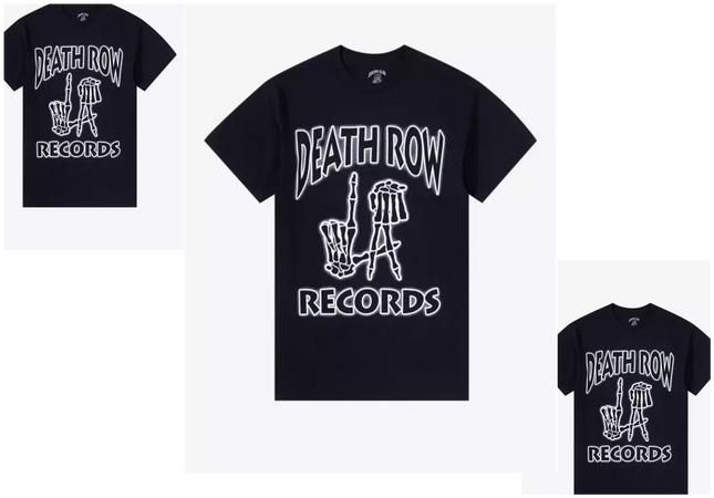 Death Row Records LA Skeleton Hands T-Shirt