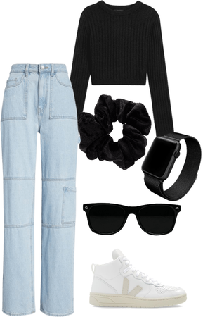 black + jeans