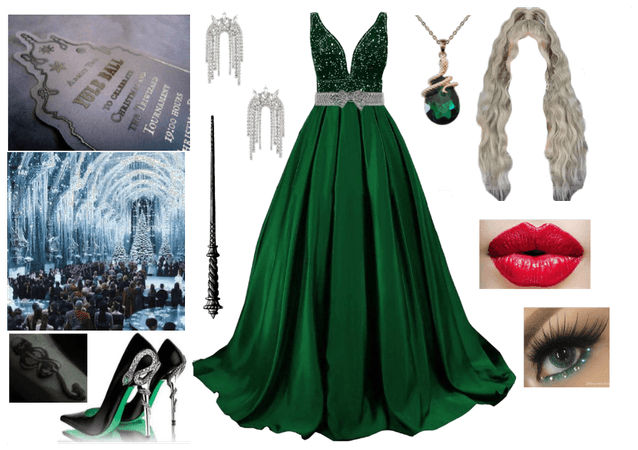Harry Potter - Slytherin OC Yule Ball Outfit
