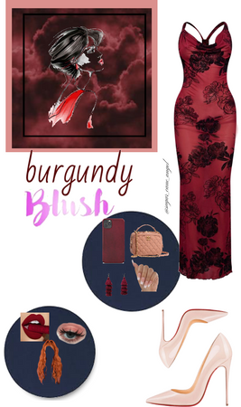 burgundy & blush