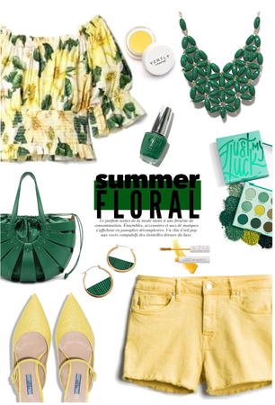 Summer Floral: Green and Yellow