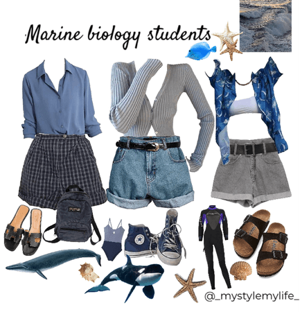 marine biology students