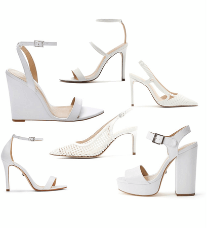 white bride to be  shoes