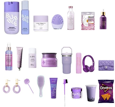 purple skincare products