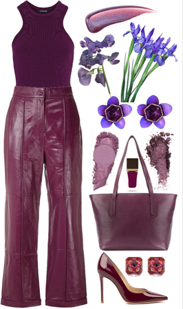 iris + violets