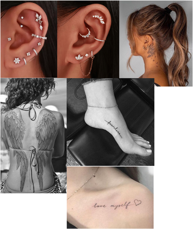 Kimbyr’s tats and piercings