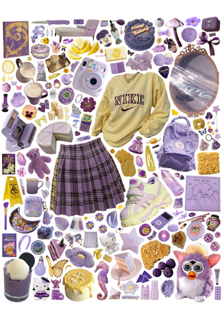 lavender+yellow ; contrasting colors challenge