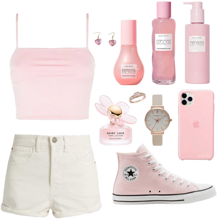 pale pink softy outfit